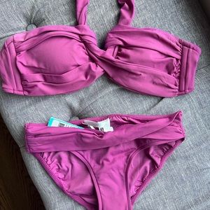 Seafolly Bandeau halter bikini